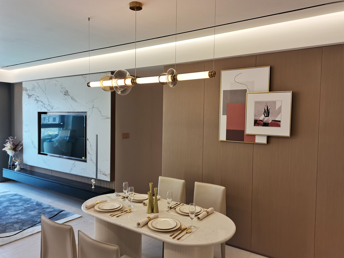 淮北.華松籣墅香汐高層C戶(hù)型現(xiàn)代簡(jiǎn)約風(fēng)樣板間裝飾裝修項(xiàng)目(圖2)